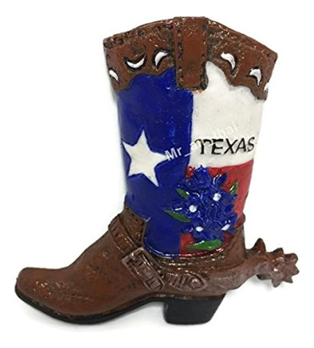 Imán De Texas Cowboy Bota -estados Unidos.