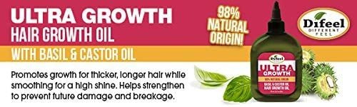 Difeel Ultra Growth Basil & Castor Oil Pro Growth Shampoo 12