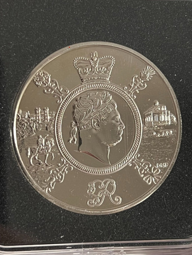 Moeda Inglaterra £5 2020 George Iii Cápsula E Certificado