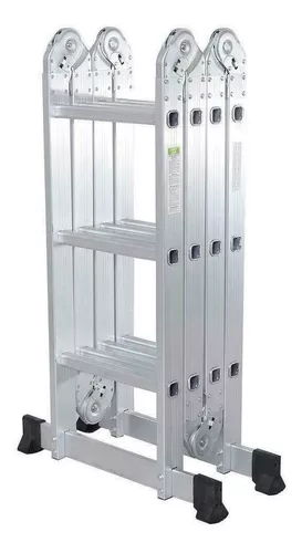 Escalera extensible de aluminio para andamios multiuso, plataforma  extensible de aluminio resistente, plataforma extensible multiuso, 330  libras
