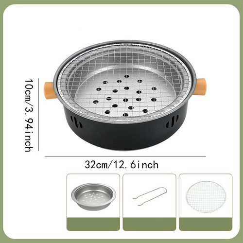 Utensilios De Cocción De Fogatas Horno De Madera Negro