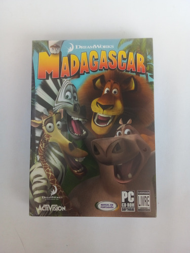 Big Box Novo E Lacrado Jogo Dreamworks Madagascar 2005