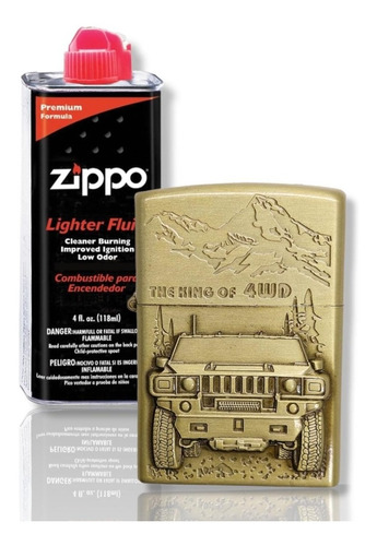 Kit Zippo / Gasolina + 1 Encendedor Tipo Zippo Jf