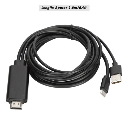 Cable De Sincronización De Pantalla De 1,8 M, 4k, Tipo C A I