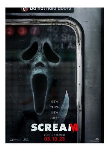 Cuadro Enmarcado Scream 6 New York Peliculas Poster Cine