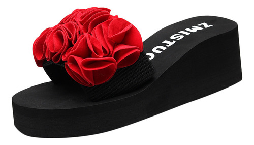 Chanclas Casuales De Verano Con Punta Con Clip Para Mujer, A