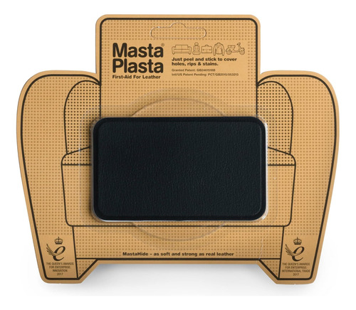 Parche De Reparación De Cuero Mastaplasta Premium - Negro 4 