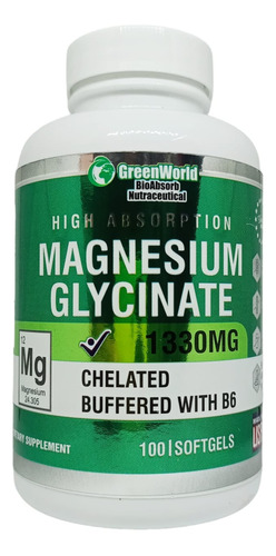 Magnesio Glycinate 100 Capsulas