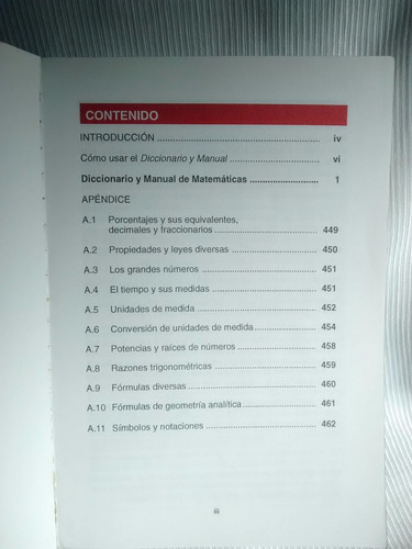 Diccionario Y Manual De Matematicas Nichols Schwartz