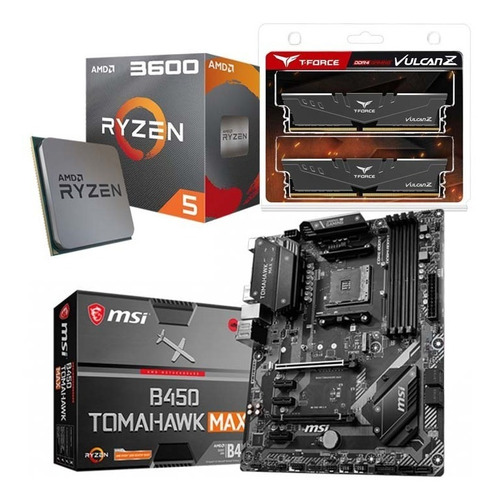 Combo Amd Ryzen 5 3600 + Msi Tomahawk Max + Ram 16gb 3200mhz