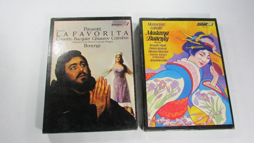 Lote De 2 Conjuntos De Cassette Con Su Libro Y Caja Original