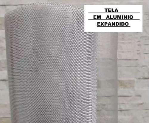 Tela Alumínio Expandida 60x100 Cm
