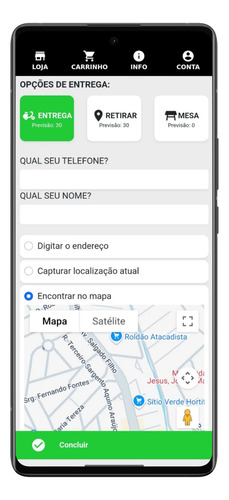 Site De Pedidos Delivery Para Bolos, Doces, Açaiteria Açai.