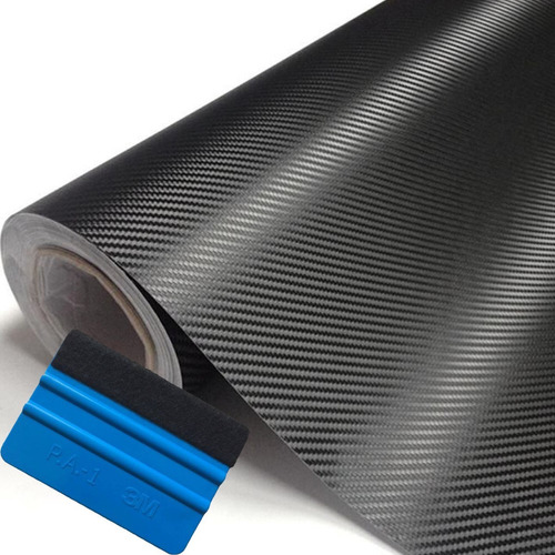 Vinil Fibra De Carbono 3d 1.52 X 3m Con Aplicador Gratis