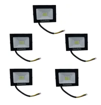 Comprar Kit 5 Reflectores Proyector Led 10w Luz Fria Interior Exteri