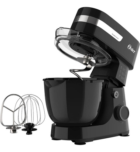 Kit Batedeira Planetária Oster Black E Liqui 1400 Full Ii Cor Preto 127V