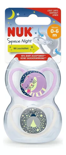 Pack 4 chupetes NUK Signature Day & Night chupete