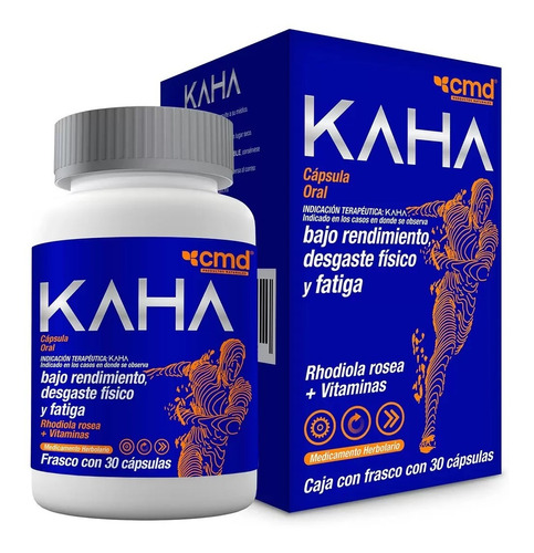 Kaha Rhodiola Rosea + Vitaminas C/30 Caps Cmd 