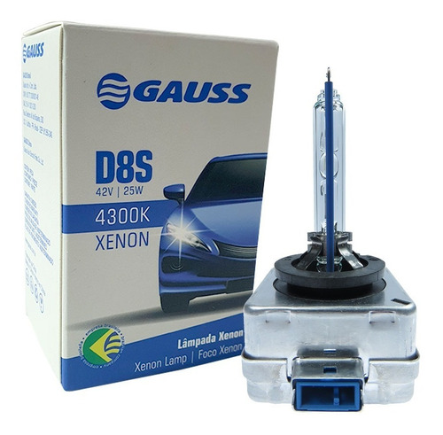 Lampada Xenon D8s Gauss 25w Para Reposição Original 4300k 