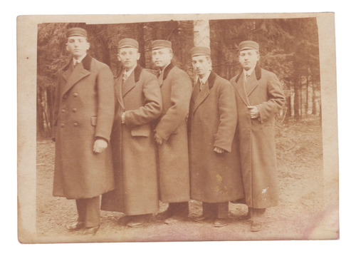 1917 Judaica Fotografia Real Grupo Judios Varsovia Polonia