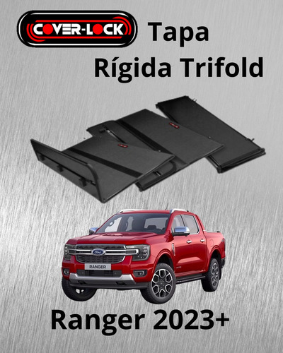 Tapa Dura Trifold Coverlock Para Ford Ranger 2023+