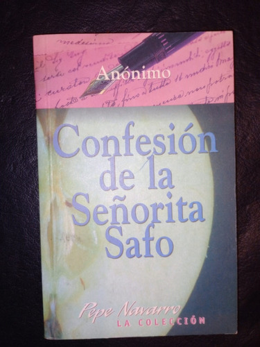 Libro Confesión De La Señorita Safo Anónimo