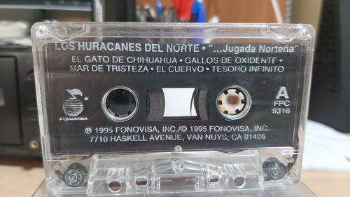 Los Huracanes Del Norte - Jugada Norteña (1995)[cassette Ori