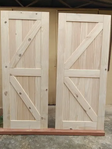 Porta Celeiro Z K X Madeira Maciça Rústico Vintage | MercadoLivre
