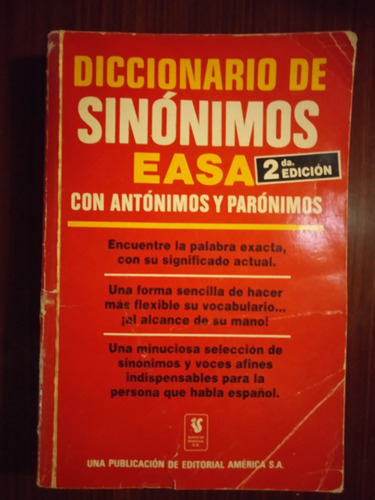 Diccionario De Sinonimos Con Antonimos Y Paronimos. Easa 