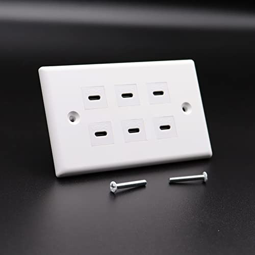 Motong 6 Puertos Cargador De Pared Usb Tipo C Placa De Enchu