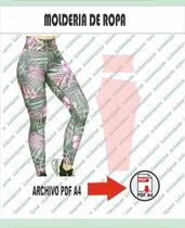 Comprar Molderia Textil Imprimible Tamaño Real Pdf A4 Calza Mujer
