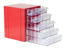 Comprar Gaveteiro Organizador Vermelho Multiuso Novo Magus Cg510 no Mercado Livre