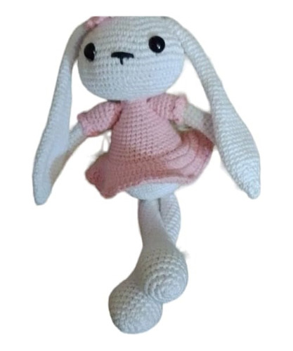 Peluche Amigurumi Conejita, Fabricado A Mano 100% Algodon