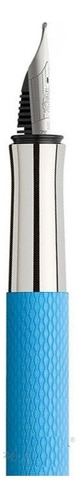 Lapicera Pluma Fuente Graf Von F-c Guilloche Gulf Blue F
