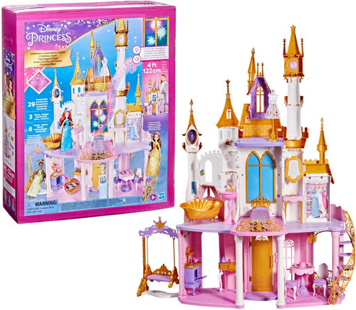 Disney Princess Gran Castillo De Fiesta Casa De Muñecas Color Rosa Chicle