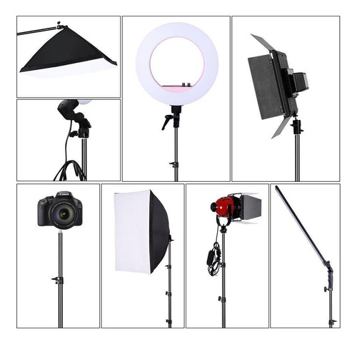 Tripé Para Ring Light Câmera Softbox Luminária Projetor