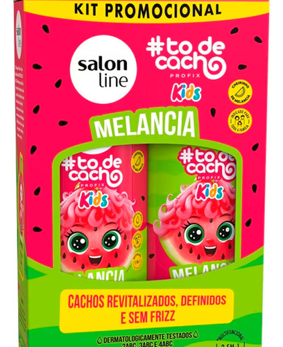 Salon Line Kids To De Cacho Melancia Shampoo Acondicionador