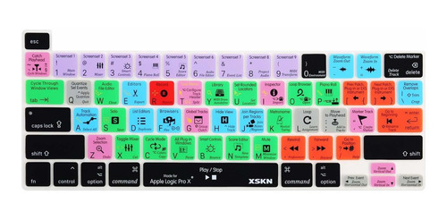 Xskn Logic Pro X English Qwerty - Funda De Silicona Para Tec