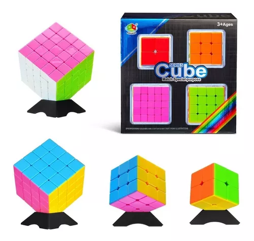 Kit 3 Cubos Mágicos Diferentes - Series Cube Match Special-Purpose