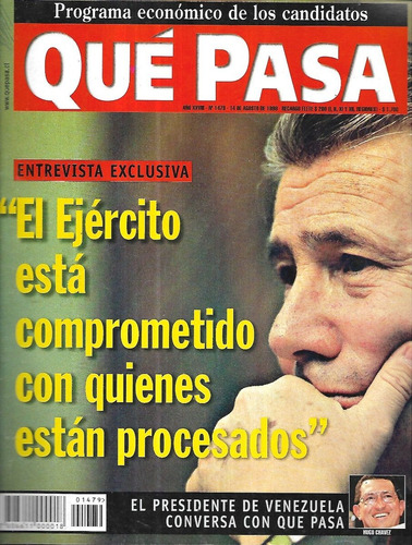 Revista Qué Pasa 1479 / 14 Agos 1999 / Ejército Y Procesados