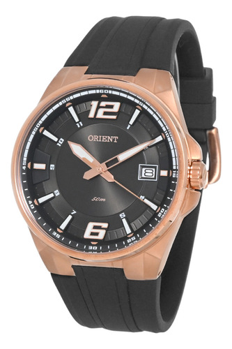 Relógio Orient Masculino Mrsp1003 G2px Aço Bronze Analogico Cor da correia Preto Cor do bisel Rose Cor do fundo Preto