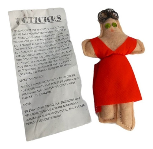 Fetiches Para Amarre Muñeco Vudú + 1 Polvo Regalo