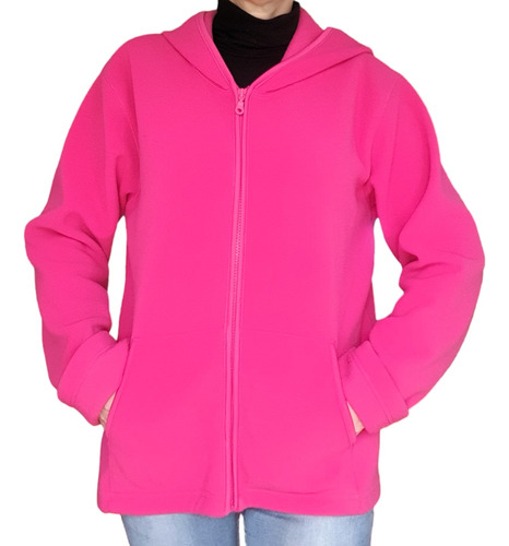 Campera Polar Gap Con Capucha Importada Rosa Chicle Divina!