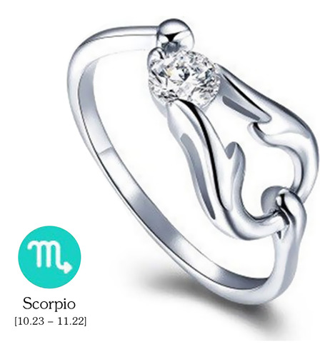 12 Constellations Exquisite Glistening Retro Lovers Ring