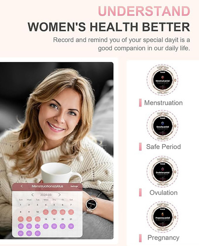 Smartwatch Mujer Bluetooth Fashion Ip67 Para Xiaomi iPhone