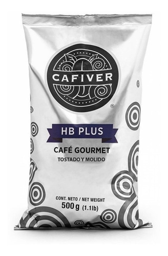 Café Cafiver Hb Plus Tostado Y Molido 500 G.