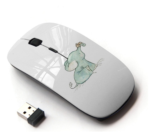 Mouse Koolmouse, Dibujo Bebe Elefante/inalámbrico Óptico