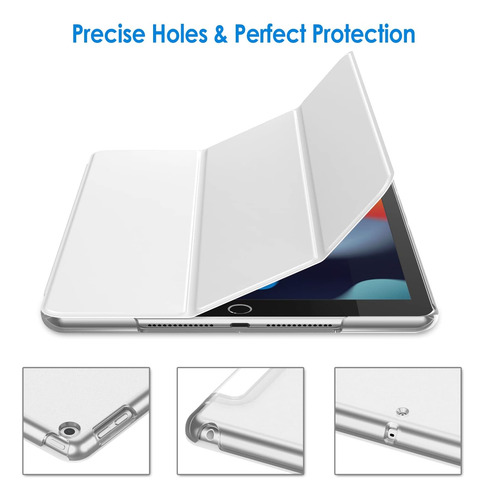 Funda Jetech, Para iPad 10.2'', Generación 7 / 8 / 9, Blanco