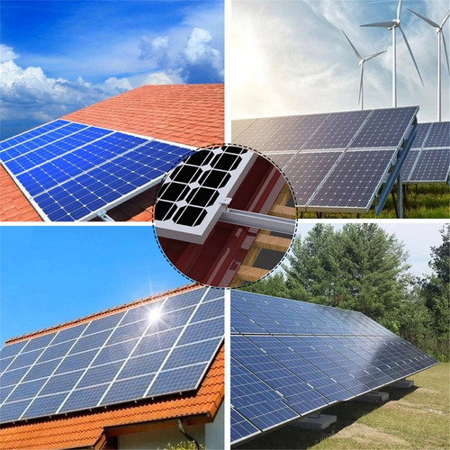 Soporte De Montaje En Panel Solar Panel Fotovoltaico Riel Pa