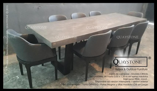 Mesa Comedor Silestone Sillas Marmol - Fabrica Quaystone